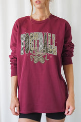 UL240-E3132 Camo Football Graphic Long Sleeve Tee $13.75
