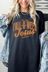 5000-E3143 Are You Fall O Ween Jesus Graphic Heavy Cotton Tee $9