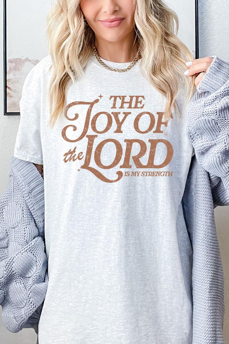 5000P-E3179 Joy of the Lord Graphic Plus Heavy Cotton Tee $12.75