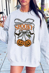 UL180P-E3085 Pumpkin Cherries Graphic Plus Sweatshirt $25