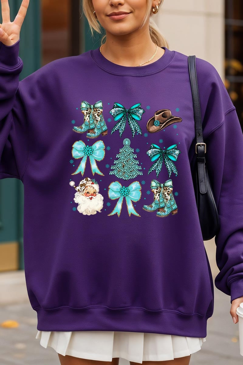 UL180-E3180 Western Christmas Graphic Sweatshirt $20