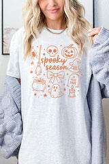 5000P-E3141 Halloween Doodle Graphic Plus Heavy Cotton Tee $12.75