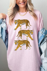 5000P-E3104 Retro Tigers Graphic Plus Heavy Cotton Tee $12.75