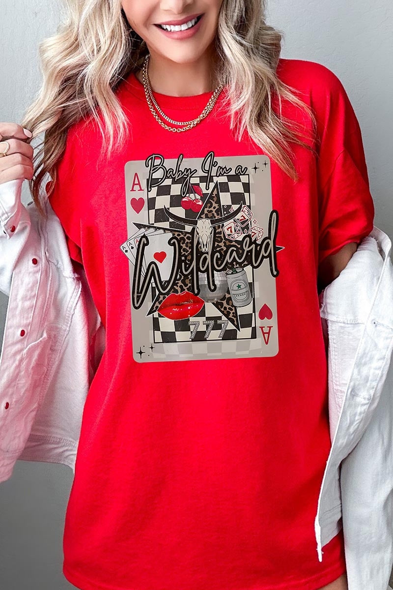 5000-E3099 Retro Wildcard Graphic Heavy Cotton Tee $9