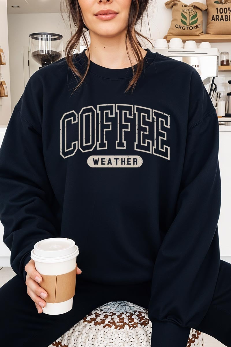 UL180-E3207 Coffee Weather Graphic Sweatshirt $20