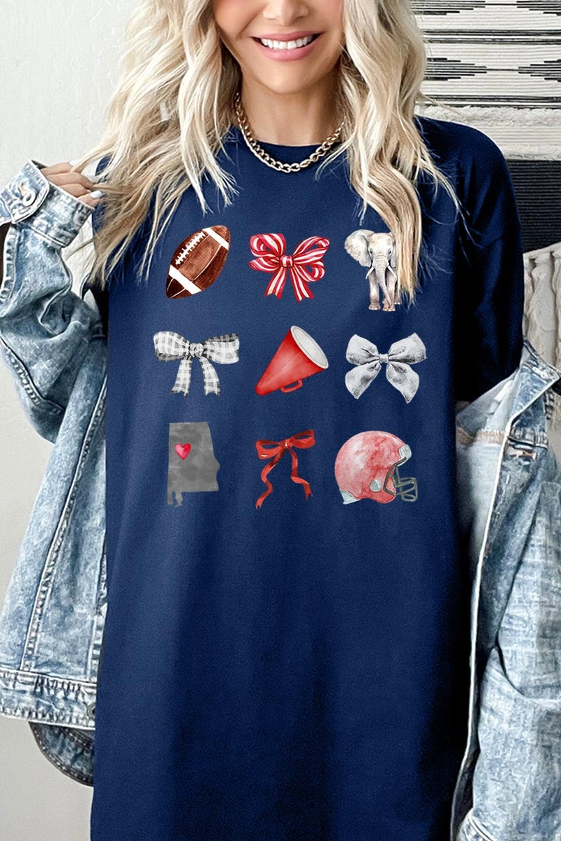 5000P-E3076 Alabama Football Graphic Plus Heavy Cotton Tee $12.75