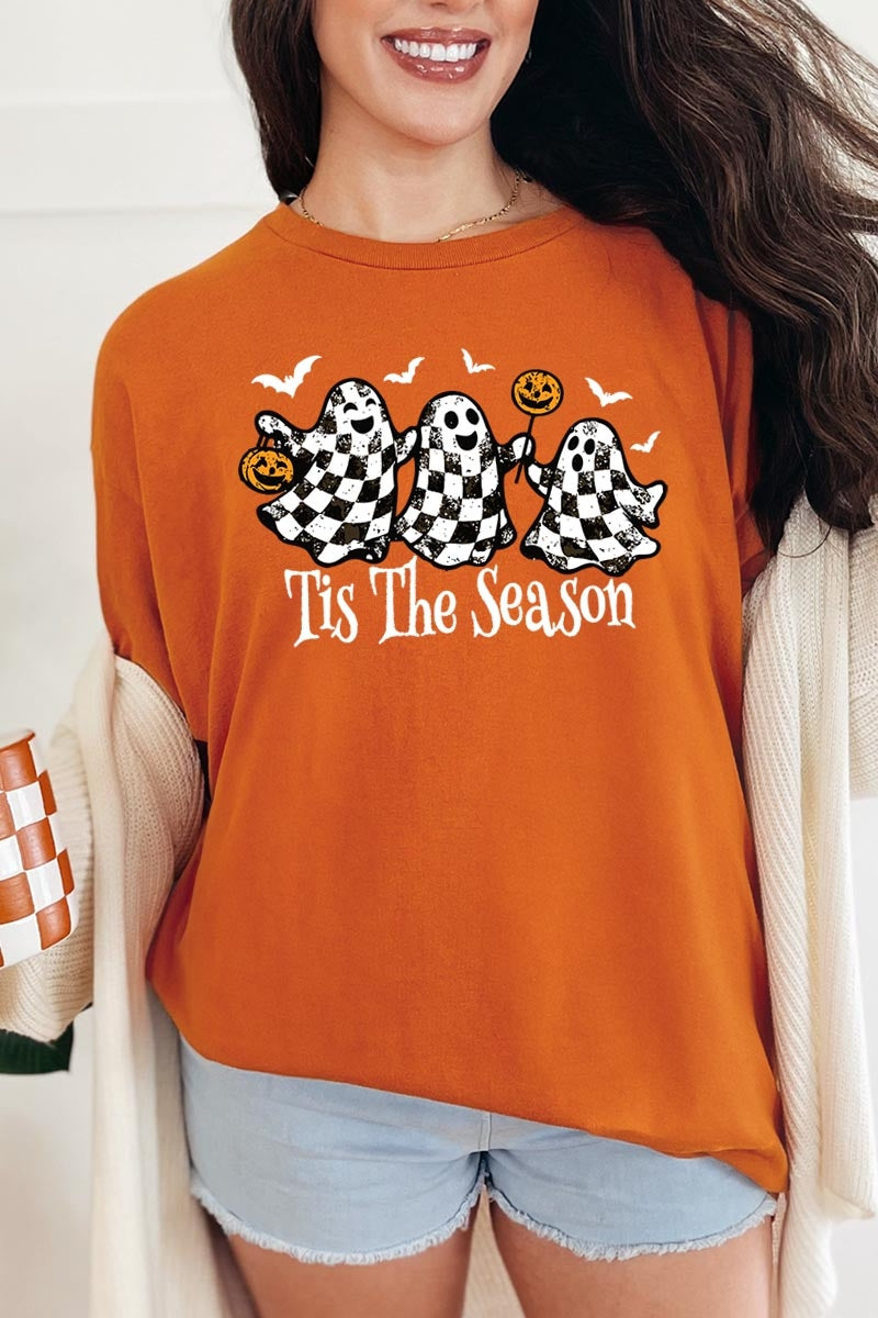 5000-E3124 Retro Ghosts Graphic Heavy Cotton Tee $9
