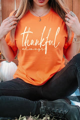 US3001-E3170 Thankful Graphic Tee $12.5