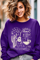 UL180P-E3097 Cowgirl Country Music Graphic Plus Sweatshirt $25