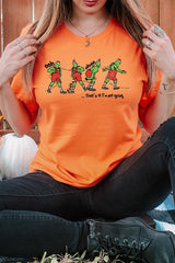 US3001-E3203 Grinch Dance Funny Christmas Graphic Tee $12.5