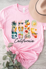 US3001P-E3061CA California State Brushstroke Graphic Plus Tee $16