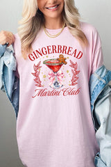 5000-E3216 Gingerbread Martini Club Graphic Heavy Cotton Tee $9