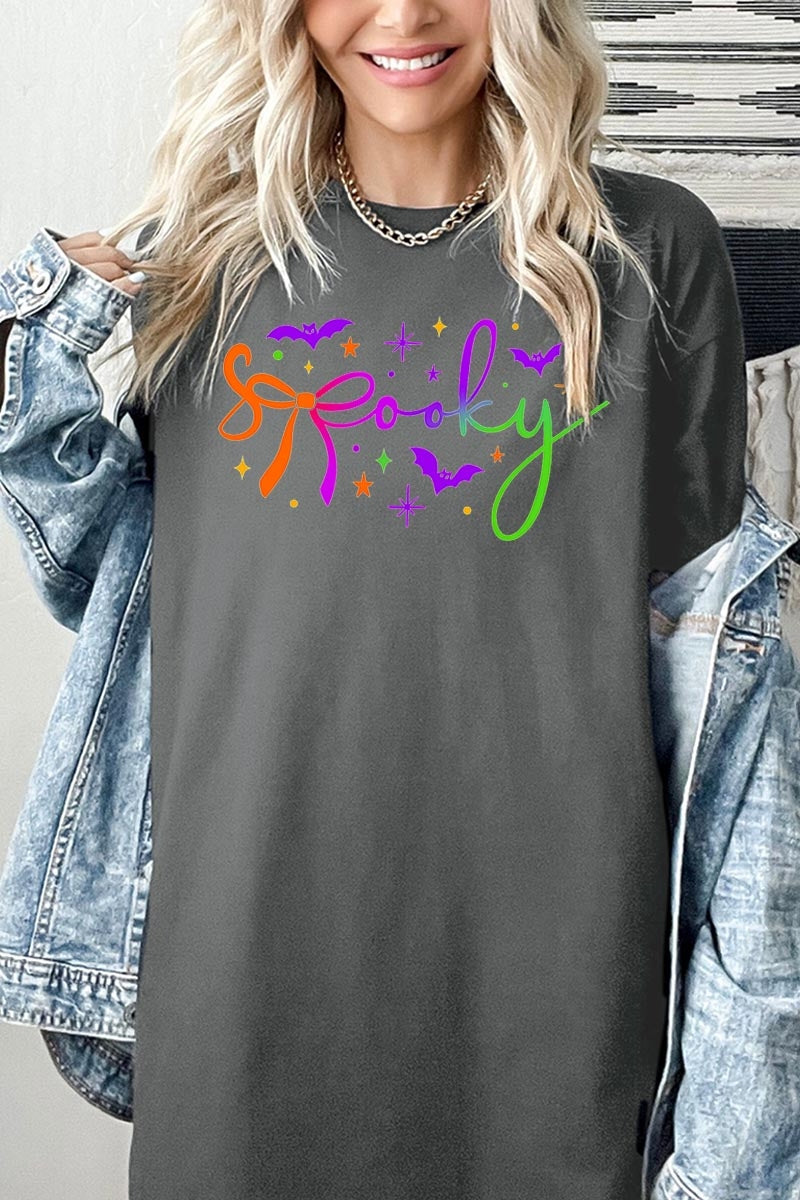 5000-E3109 Spooky Halloween Graphic Heavy Cotton Tee $9