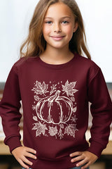 UL180B-E3162Z Fall Pumpkin Kids Graphic Sweatshirt $20