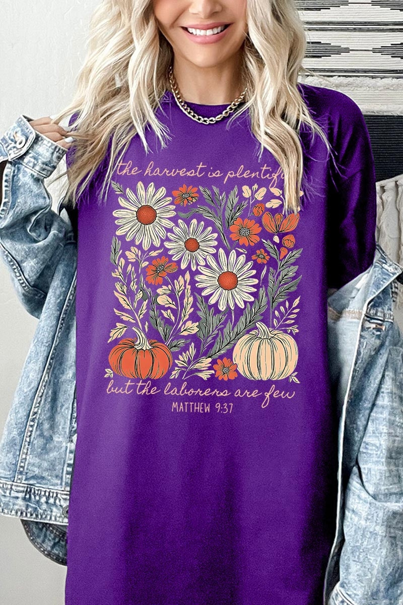 5000P-E3173 Faith Harvest Graphic Plus Heavy Cotton Tee $12.75