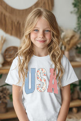 5000B-E3481Z USA Retro Kids Graphic Heavy Cotton Tee $8.5