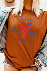 US3001-E3069 Cin Cin Lobster Celebration Graphic Tee $12.5
