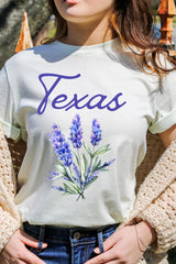 US3001-E3060 Texas Bluebonnet Graphic Tee $12.5