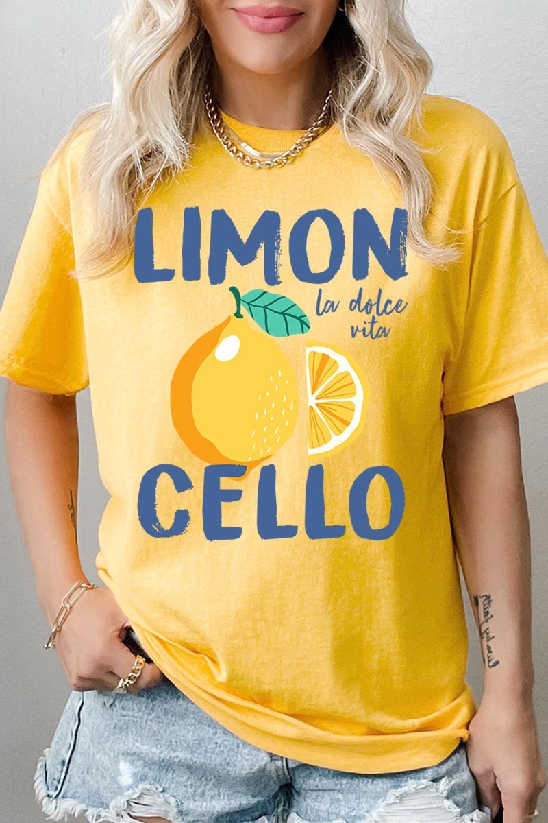 5000-E3056 Limoncello Graphic Heavy Cotton Tee $9