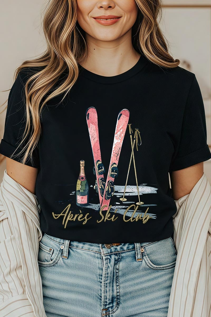 US3001P-E3187 Apres Ski Club Graphic Plus Tee $16