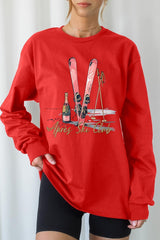 UL240-E3187 Apres Ski Club Graphic Long Sleeve Tee $13.75