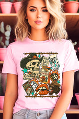 US3001-E3096 Vintage Western Collage Graphic Tee $12.5
