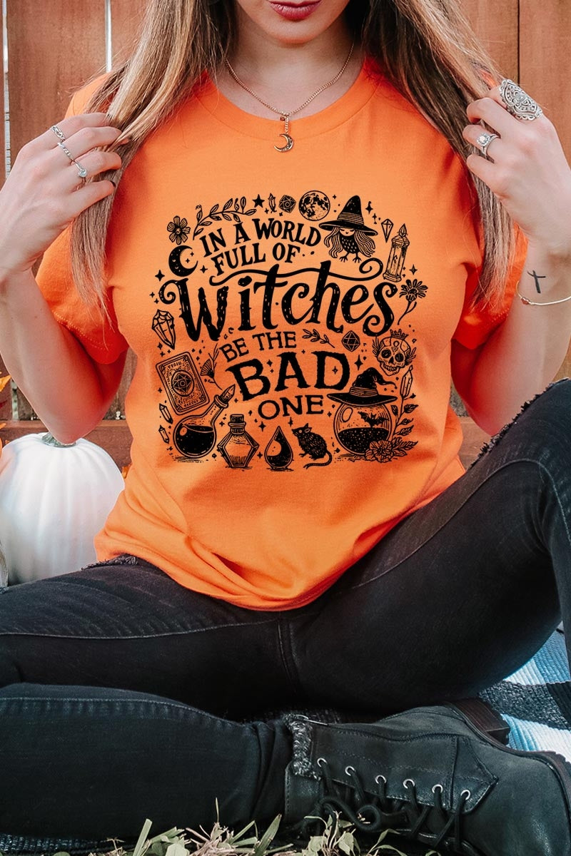 US3001P-E3139 In a World of Witches Graphic Plus Tee $16
