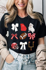 US3001P-E3080 Georgia Football Graphic Plus Tee $16