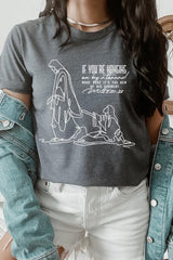 US3001P-E3075 If Youu2019re Hanging On Line Art Graphic Plus Tee $16