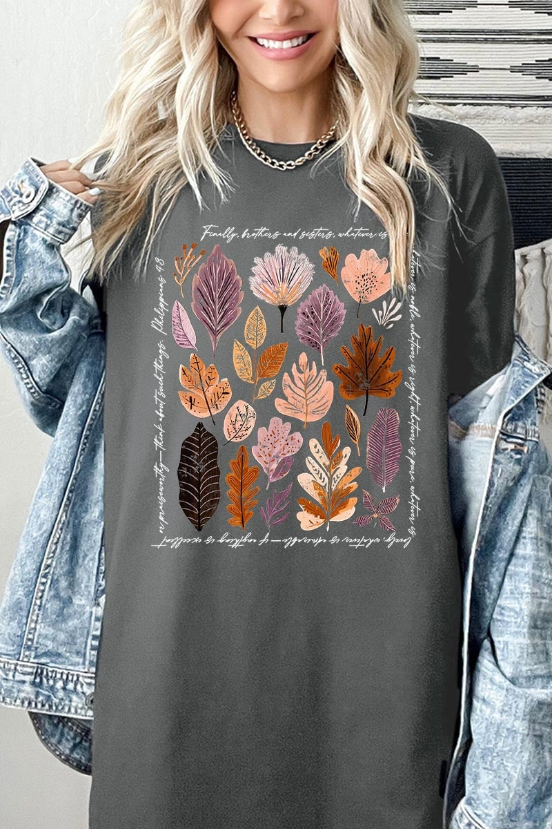 5000P-E3147 Christian Fall Graphic Plus Heavy Cotton Tee $12.75