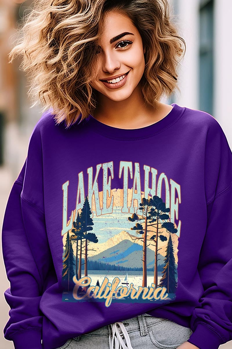 UL180P-E3059 Lake Tahoe Graphic Plus Sweatshirt $25