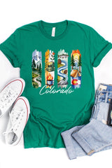 US3001P-E3061CO Colorado State Brushstroke Graphic Plus Tee $16