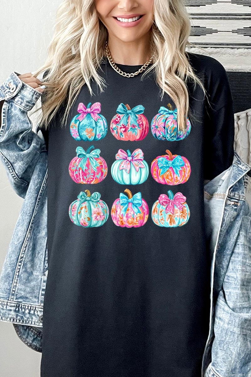 5000P-E3137 Coquette Pumpkin Graphic Plus Heavy Cotton Tee $12.75