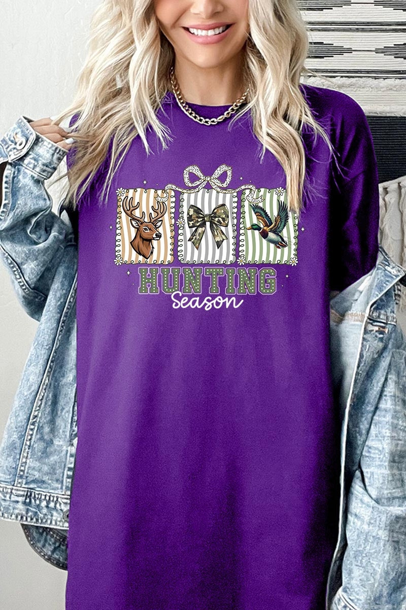 5000P-E3192 Deer & Duck Hunting Season Graphic Plus Heavy Cotton Tee $12.75