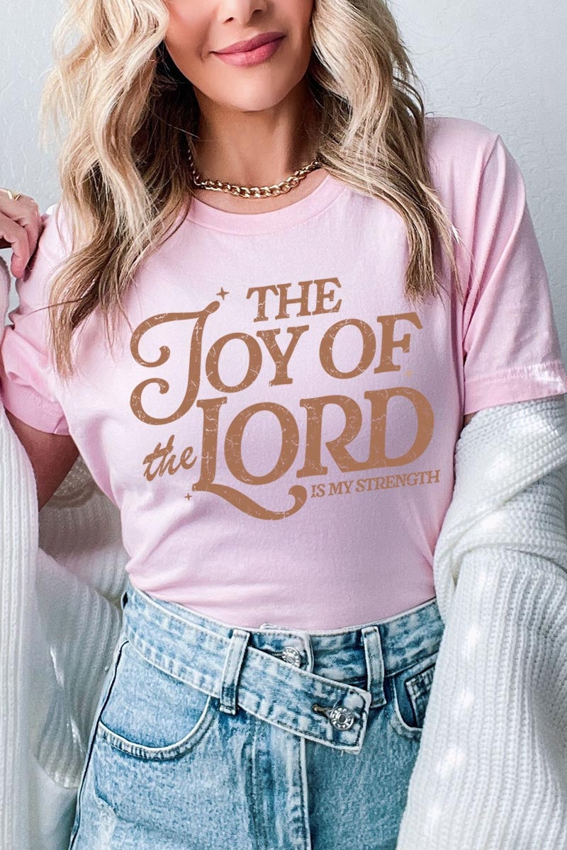 US3001-E3179 Joy of the Lord Graphic Tee $12.5