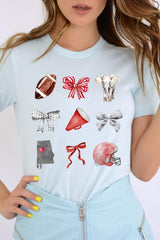 US3001-E3076 Alabama Football Graphic Tee $12.5