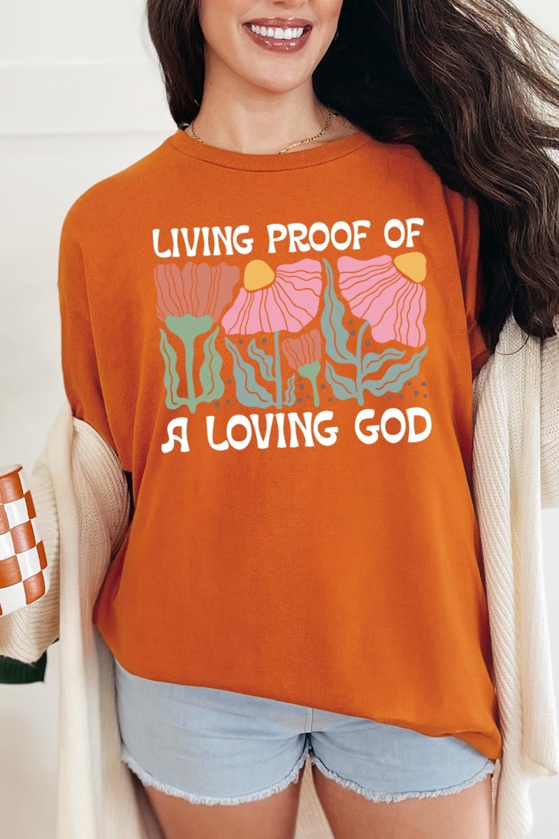 5000-E3066 Living Proof of a Loving Graphic Heavy Cotton Tee $9