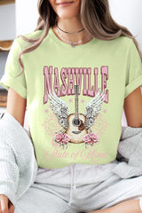 US3001P-E3157 Nashville Rose Graphic Plus Tee $16