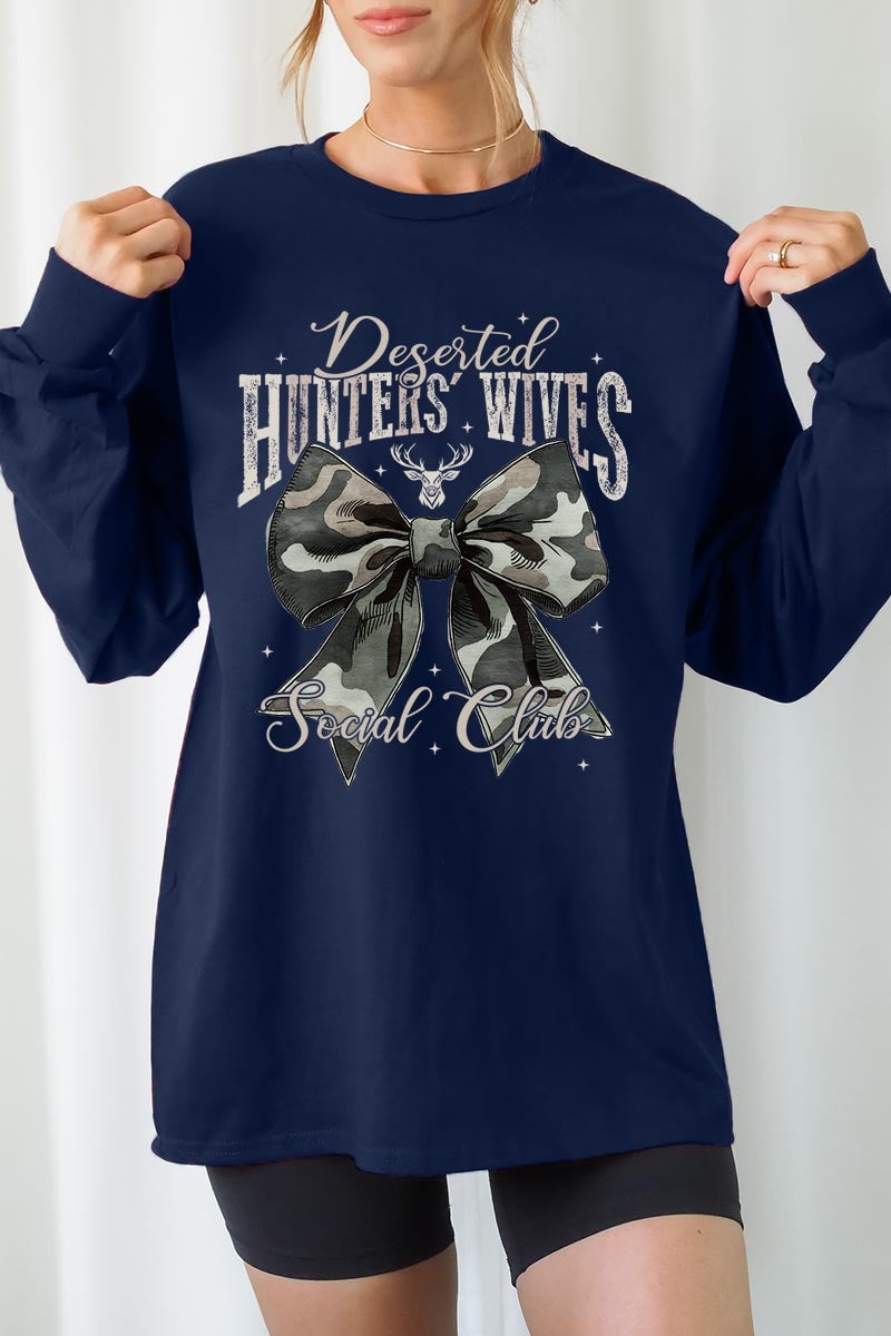 UL240P-E3193 Huntersu2019 Wives Social Club Graphic Plus Long Sleeve Tee $17