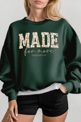 UL180P-E3068 Made for More Faith Graphic Plus Sweatshirt $25
