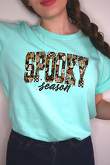 US3001-E3105 Spooky Season Halloween Graphic Tee $12.5