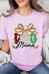 US3001P-E3194 Dog Mama Christmas Paw Graphic Plus Tee $16