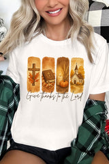 US3001-E3169 Give Thanks To The Lord Graphic Tee $12.5