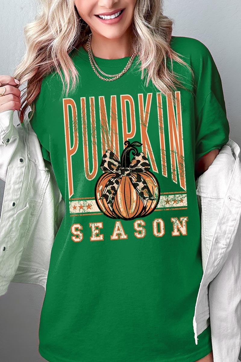 5000P-E3145 Pumpkin Season Graphic Plus Heavy Cotton Tee $12.75