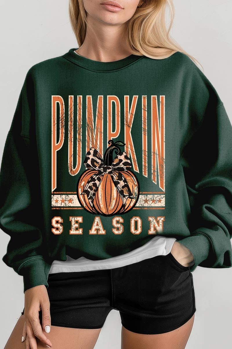 UL180P-E3145 Pumpkin Season Graphic Plus Sweatshirt $25