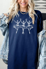 5000-E3156 Halloween Ballerina Graphic Heavy Cotton Tee $9