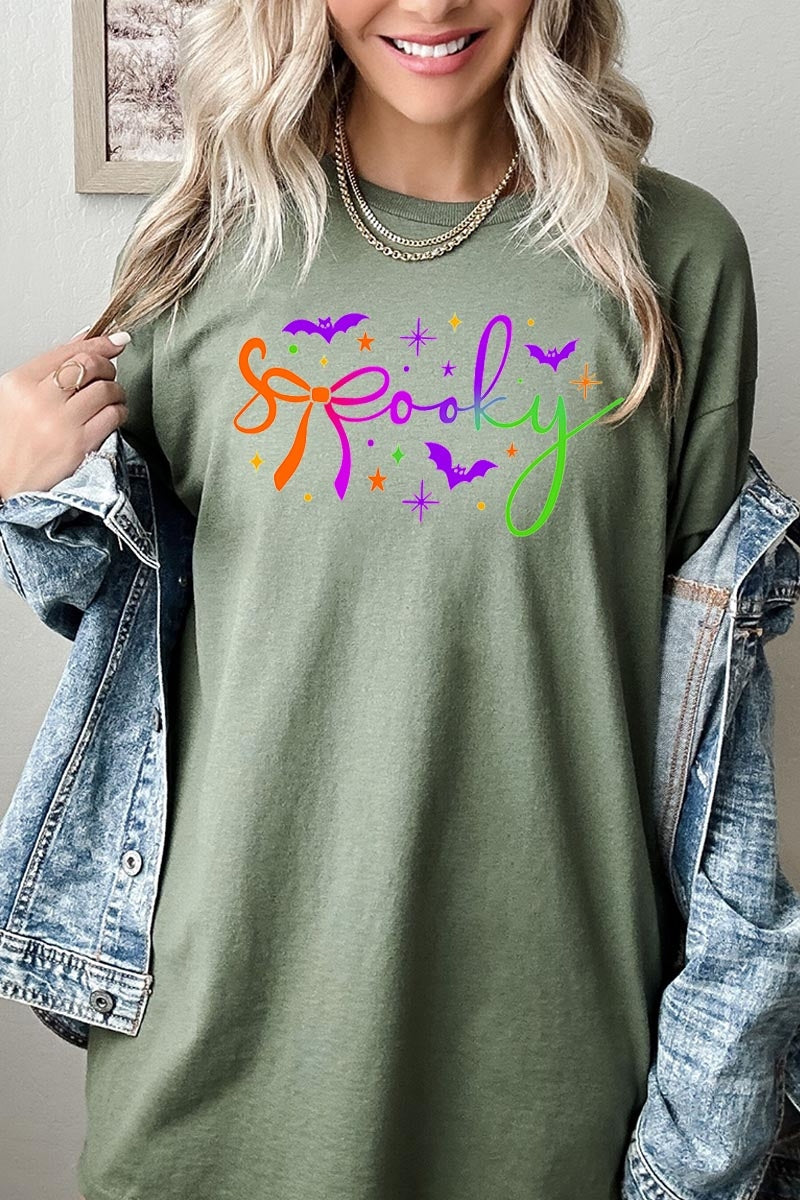 5000P-E3109 Spooky Halloween Graphic Plus Heavy Cotton Tee $12.75