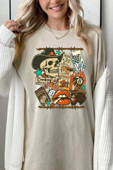 5000-E3096 Vintage Western Collage Graphic Heavy Cotton Tee $9