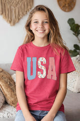5000B-E3481Z USA Retro Kids Graphic Heavy Cotton Tee $8.5