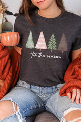 US3001-E3218 Rustic Christmas Trees Graphic Tee $12.5